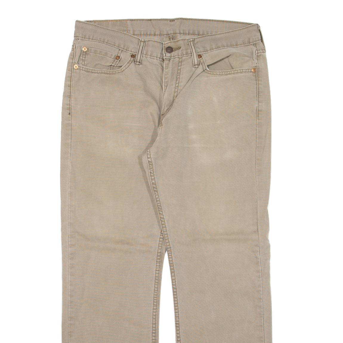 LEVI'S 514 Mens Trousers Green Classic Straight W32 L29