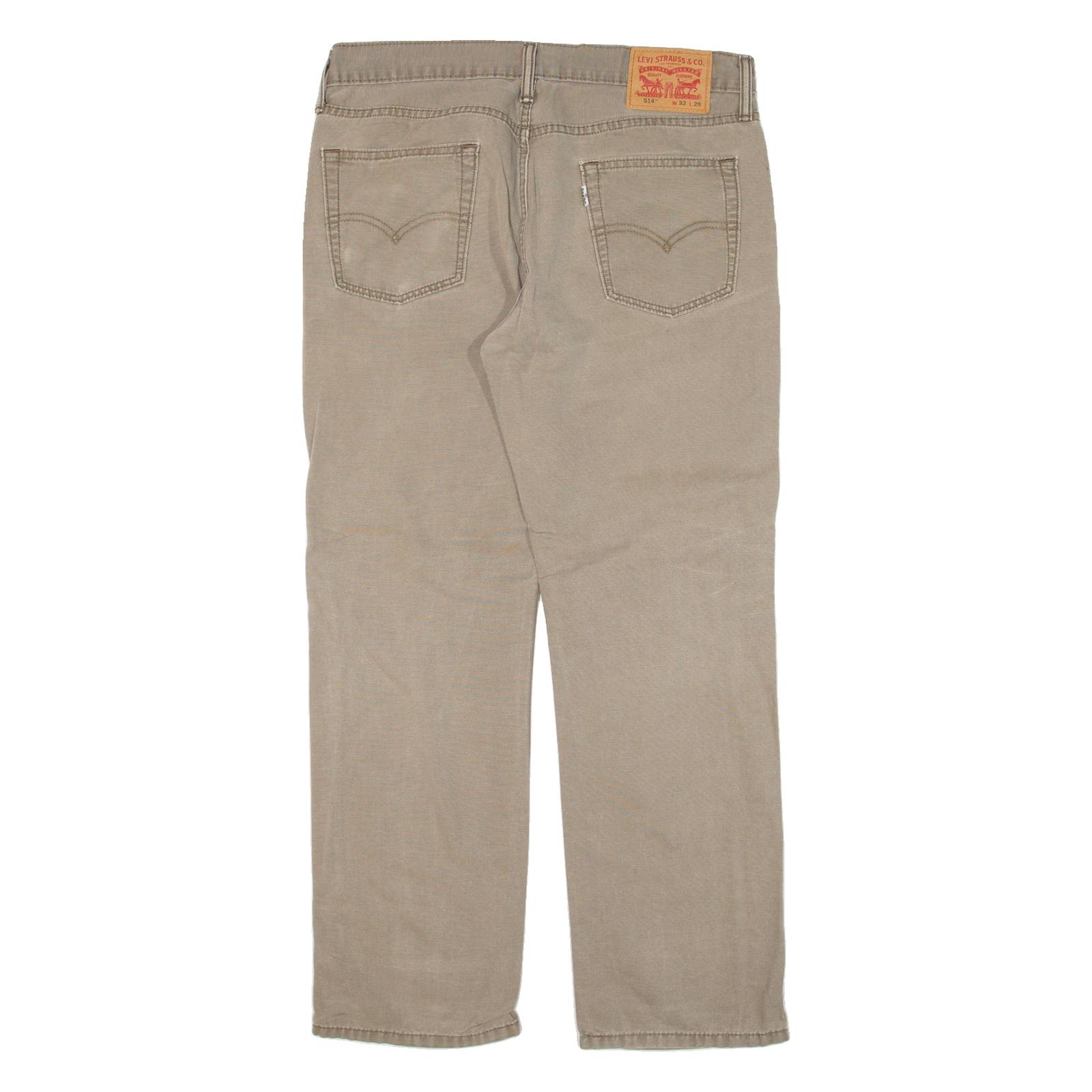 LEVI'S 514 Mens Trousers Green Classic Straight W32 L29