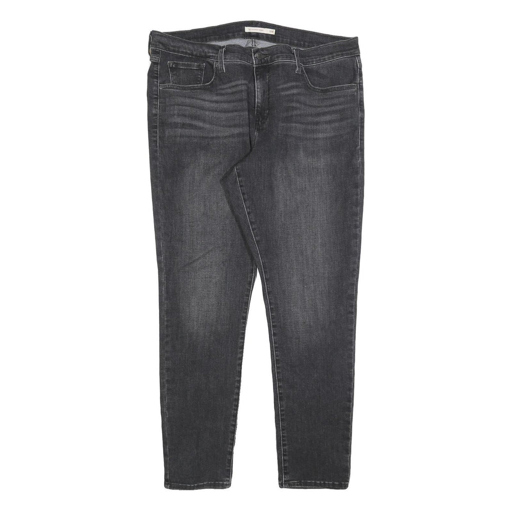 LEVI'S 311 Womens Slim Jeans Black Denim Medium W36 L29 Stretch Zip