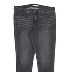 LEVI'S 311 Womens Slim Jeans Black Denim Medium W36 L29 Stretch Zip