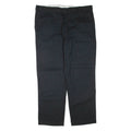 DICKIES Mens Trousers Black Regular Tapered W40 L30