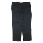 DICKIES Mens Trousers Black Regular Tapered W40 L30