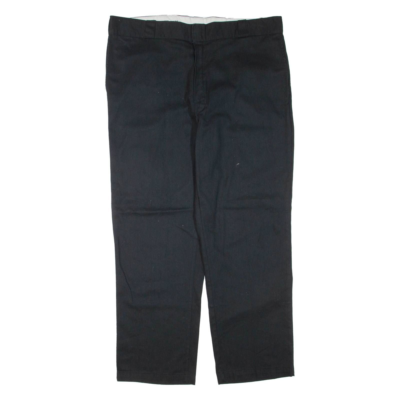 DICKIES Mens Trousers Black Regular Tapered W40 L30