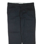 DICKIES Mens Trousers Black Regular Tapered W40 L30
