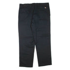 DICKIES Mens Trousers Black Regular Tapered W40 L30