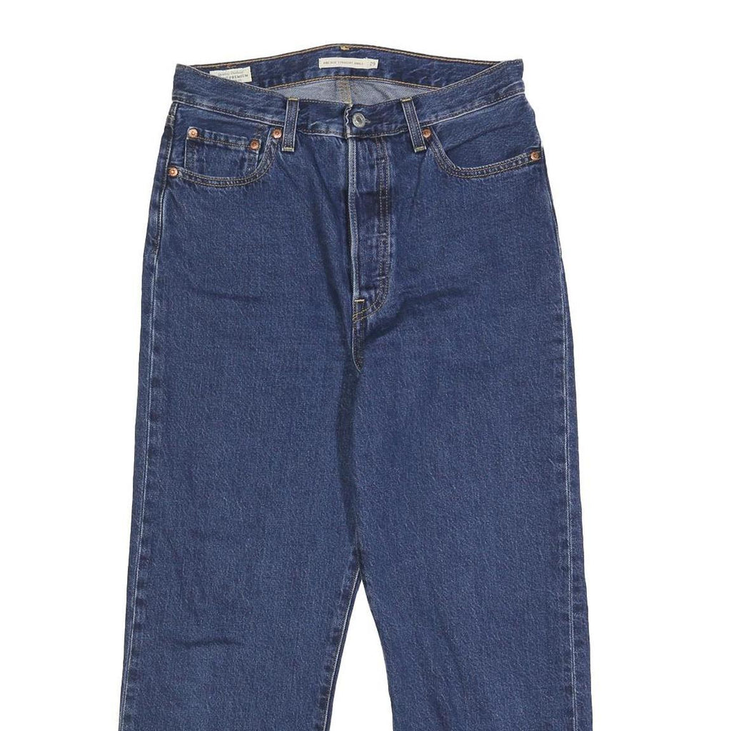 LEVI'S Big E Womens Jeans Blue Loose Straight Denim Raw W29 L26 Vintage Style