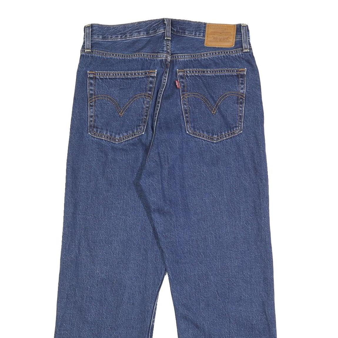 LEVI'S Big E Womens Jeans Blue Loose Straight Denim Raw W29 L26 Vintage Style