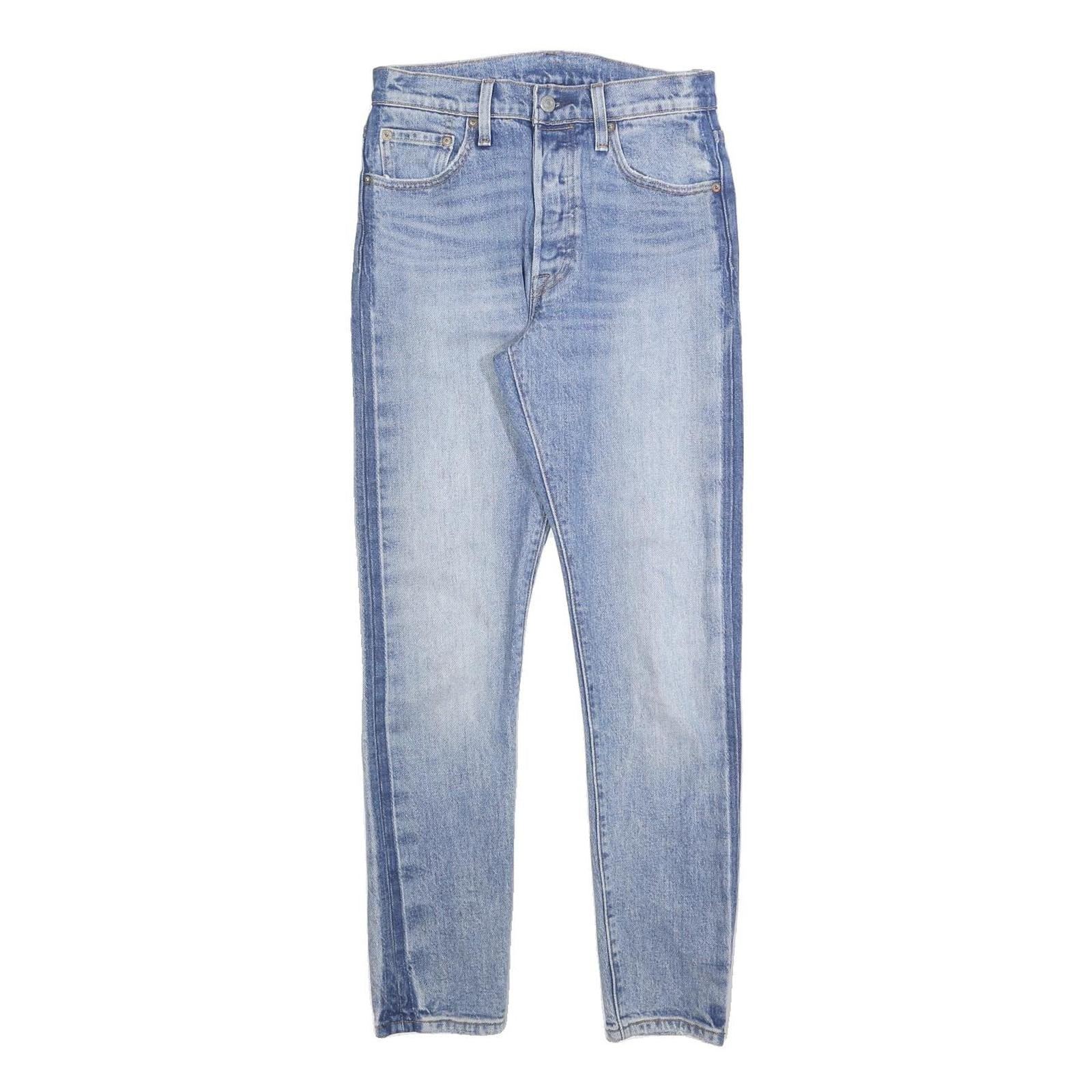 LEVI'S 501S Womens Jeans Blue Slim Skinny Denim Light W25 L28 Stylish