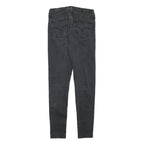 LEVI'S Womens Slim Black Skinny Denim Dark W25 L27 Stretch Zip Jeans