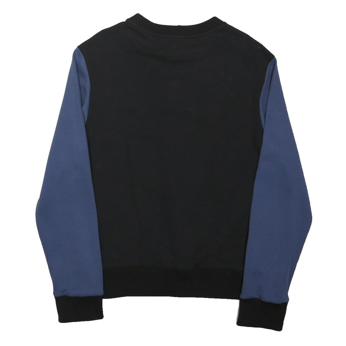 JONATHAN SAUNDERS Womens Black & Blue Patterned Cotton Blend Jumper Crew Neck