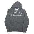 CHAMPION Mens Grey Pullover Hoodie M Cotton Blend Casual Sports Sweatshirt