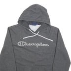 CHAMPION Mens Grey Pullover Hoodie M Cotton Blend Casual Sports Sweatshirt