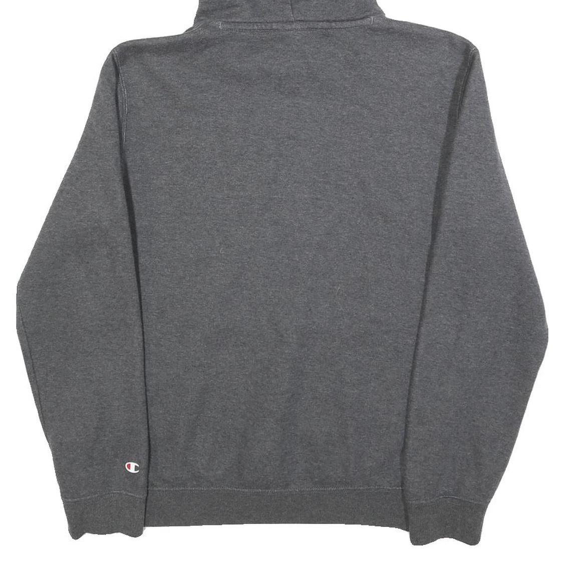 CHAMPION Mens Grey Pullover Hoodie M Cotton Blend Casual Sports Sweatshirt