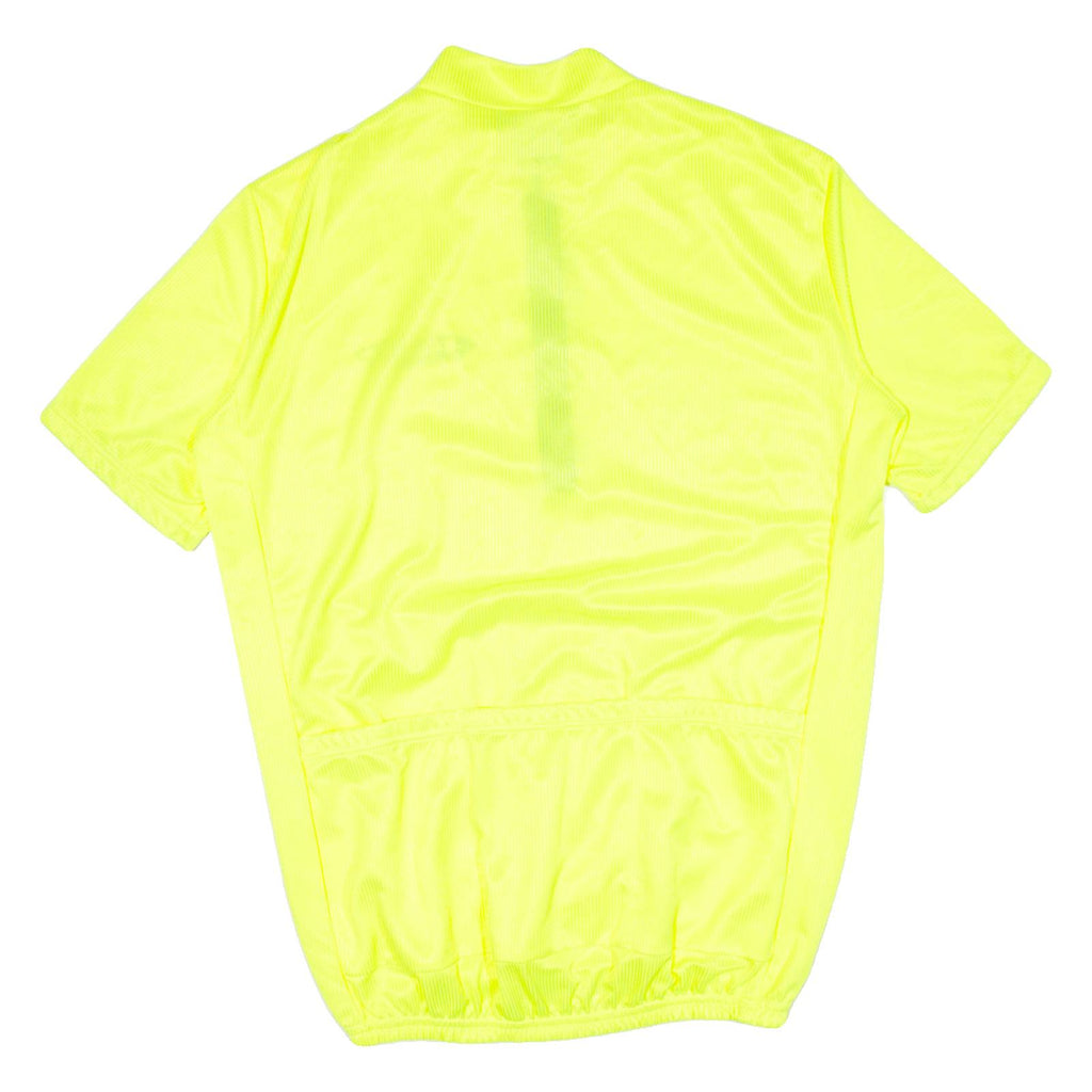 Cycling Mens Jersey Yellow 1/2 Zip M