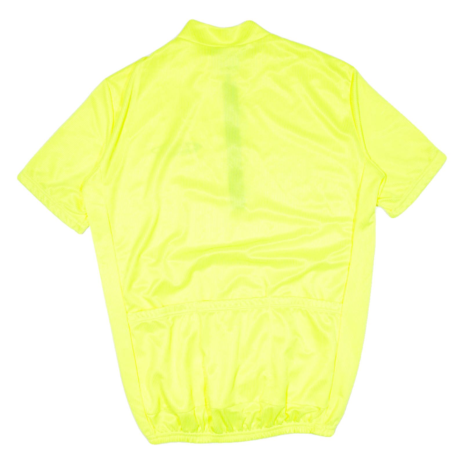 Cycling Mens Jersey Yellow 1/2 Zip M