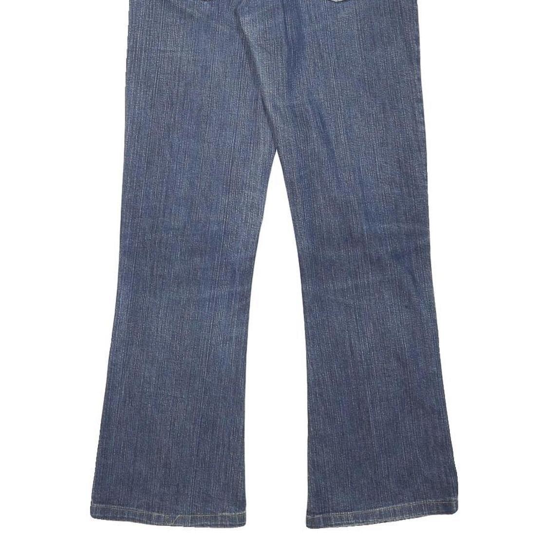 LEVI'S Womens Blue Regular Fit Flared Denim Medium Wash W25 L28 Classic Zip