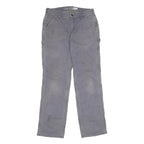 CARHARTT Womens Cotton Blend Grey Loose Fit Straight Leg Trousers W30 L32