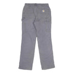 CARHARTT Womens Cotton Blend Grey Loose Fit Straight Leg Trousers W30 L32