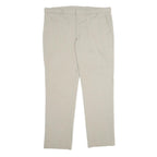 TOMMY HILFIGER Mens Beige Regular Fit Straight Leg Trousers W38 L30 Smart Casual