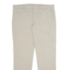 TOMMY HILFIGER Mens Beige Regular Fit Straight Leg Trousers W38 L30 Smart Casual