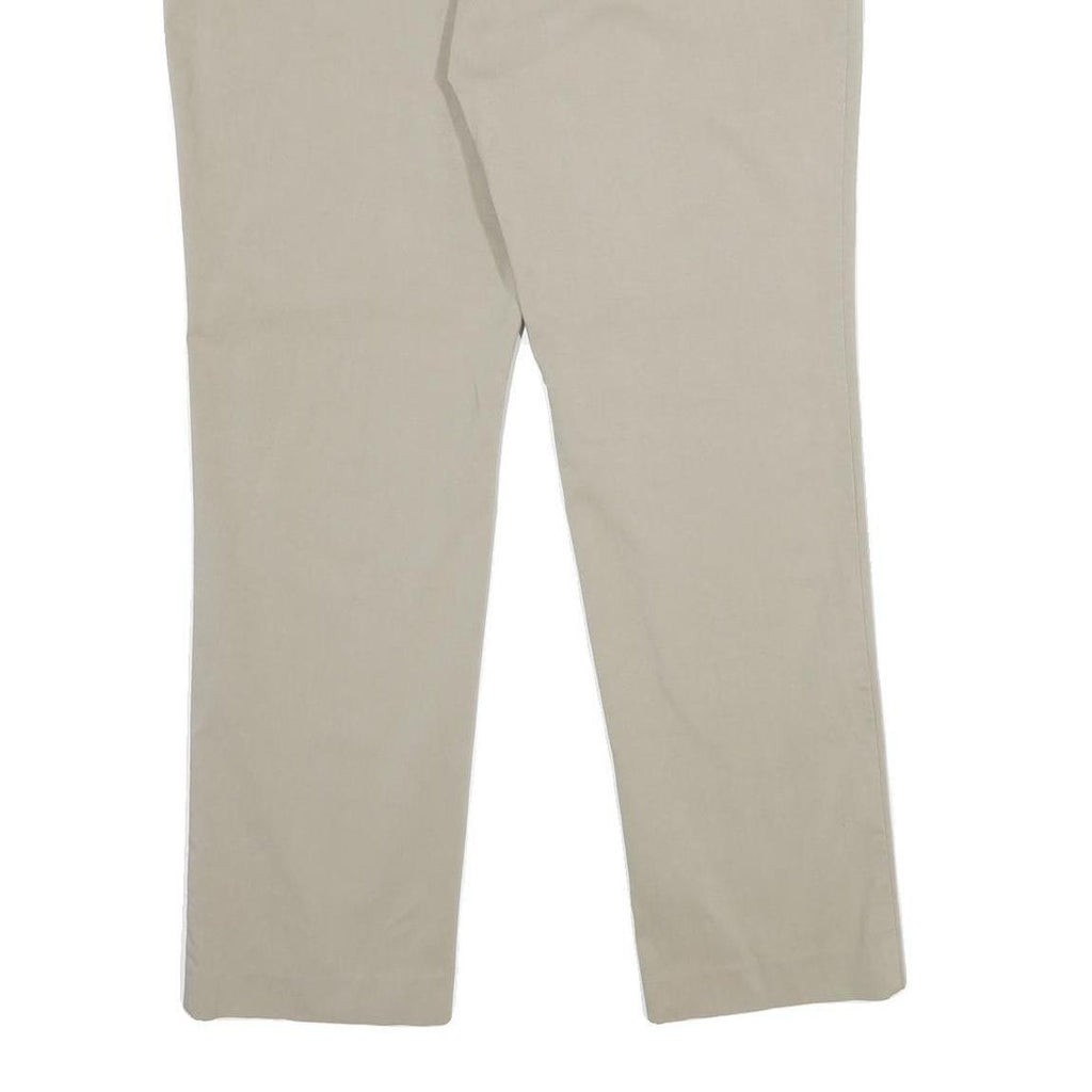 TOMMY HILFIGER Mens Beige Regular Fit Straight Leg Trousers W38 L30 Smart Casual