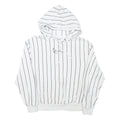 KARL KANI Mens White Black Stripe Hoodie M Cotton Blend Casual Streetwear