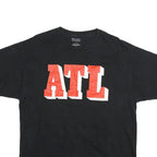 CHAMPION Mens Black ATL Graphic T-Shirt L Crew Neck Short Sleeve Cotton