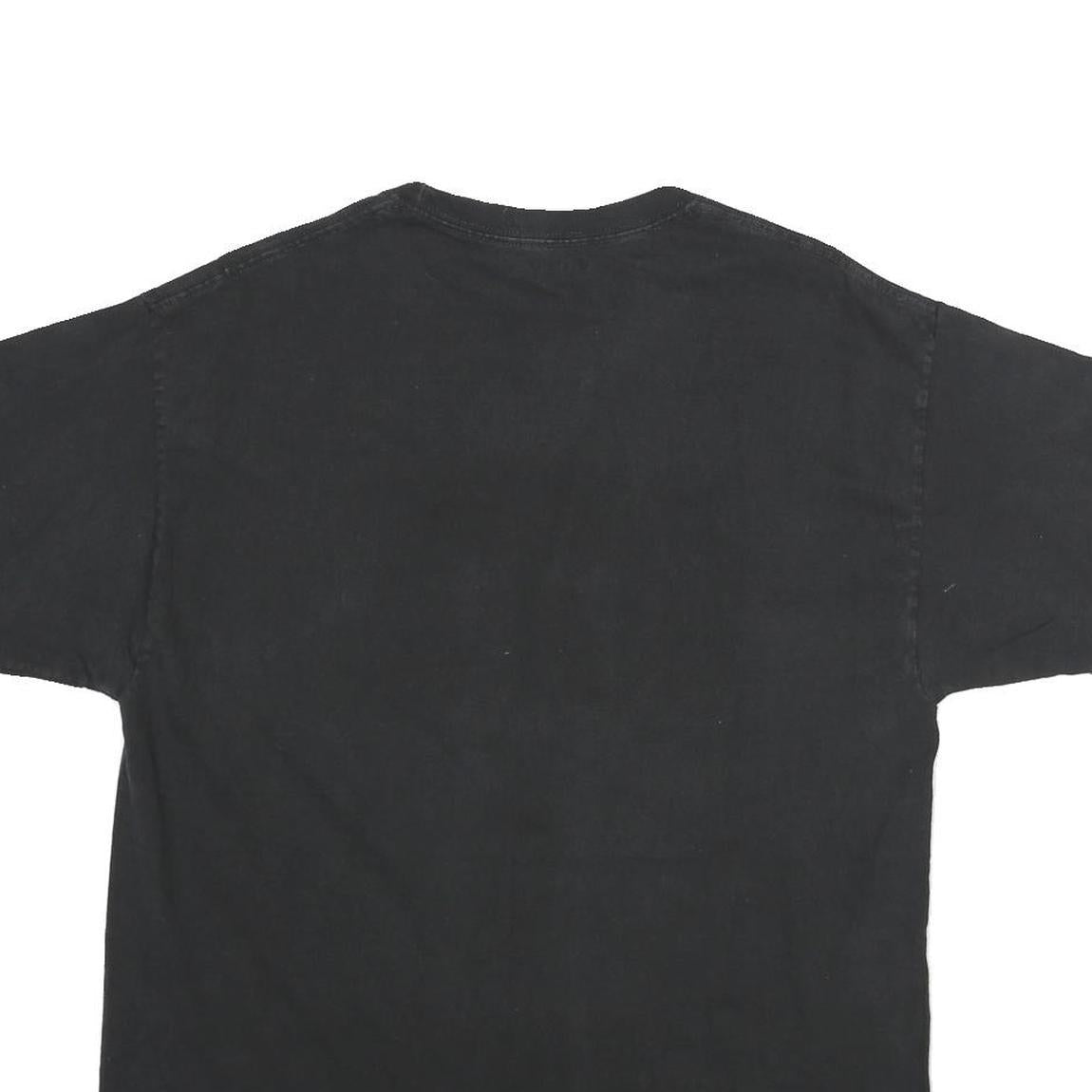 CHAMPION Mens Black ATL Graphic T-Shirt L Crew Neck Short Sleeve Cotton