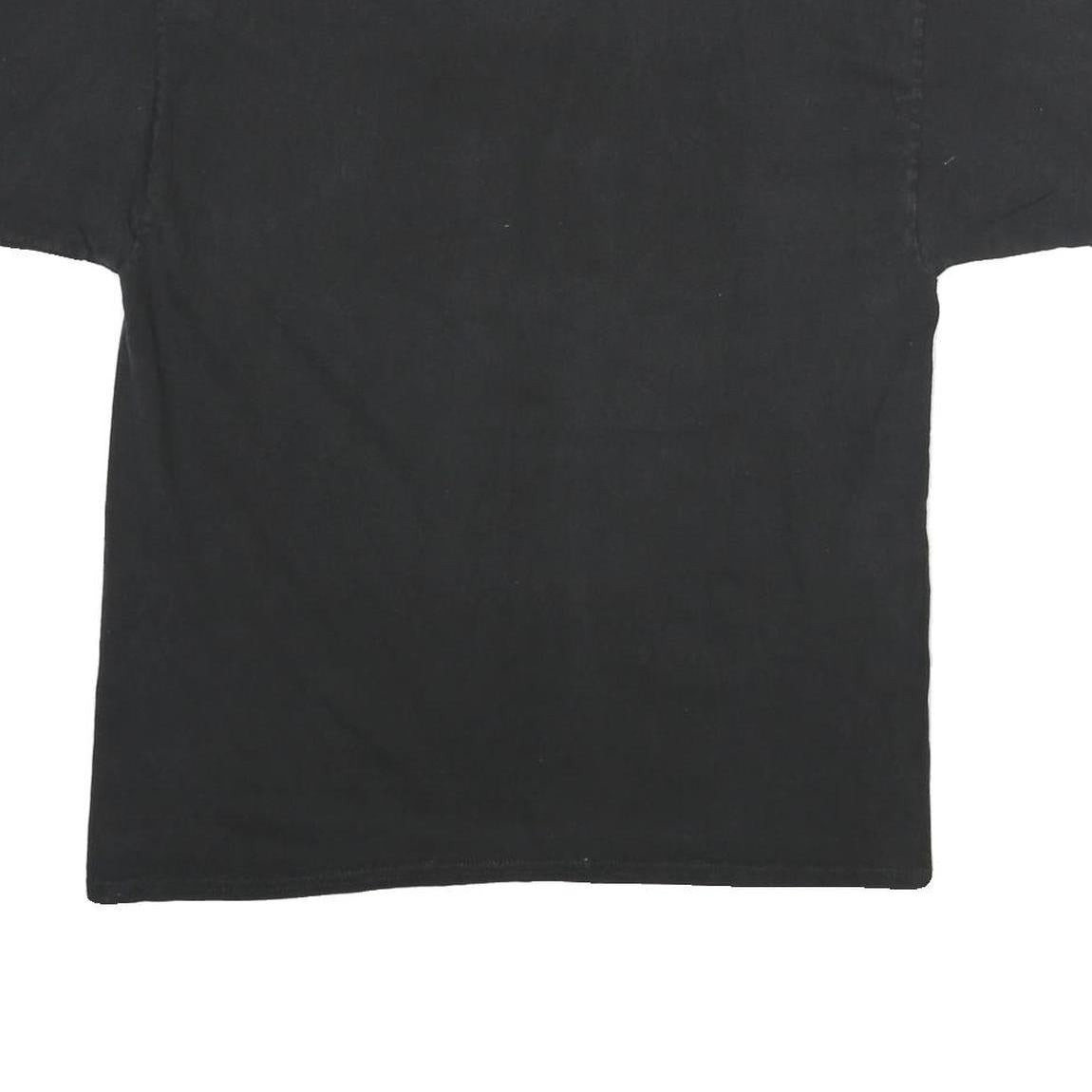 CHAMPION Mens Black ATL Graphic T-Shirt L Crew Neck Short Sleeve Cotton