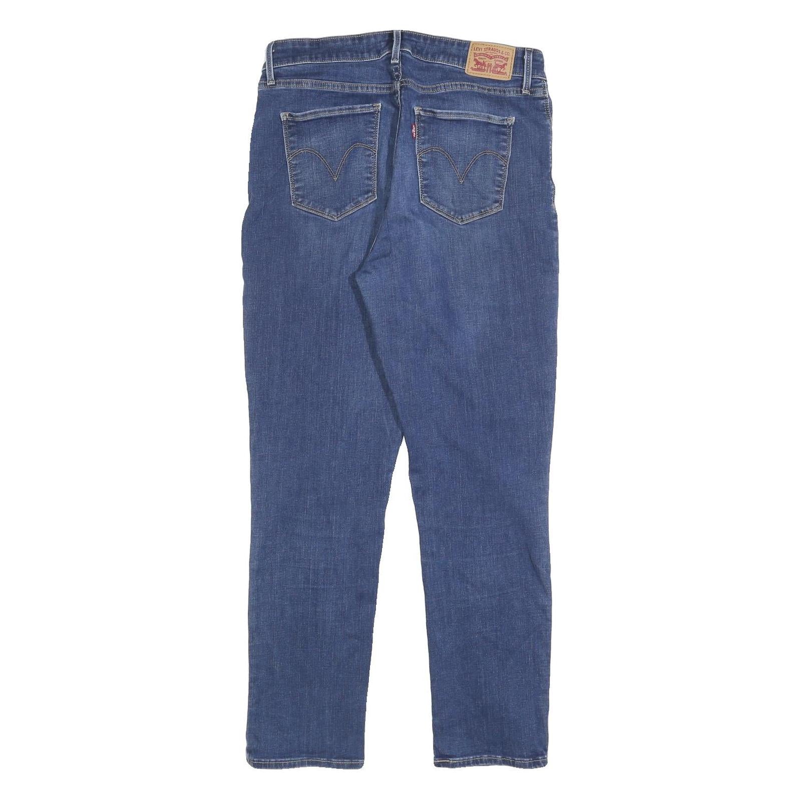 LEVI'S Womens Blue Regular Jeans Denim Light W32 L30 Classic Casual Style