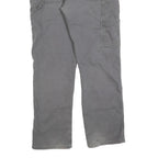 DICKIES Mens Cotton Blend Grey Regular Straight Trousers W34 L32 Workwear Pants