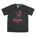 ADIDAS Mens Black Heisman Graphic T-Shirt XL Short Sleeve Crew Neck Cotton Blend