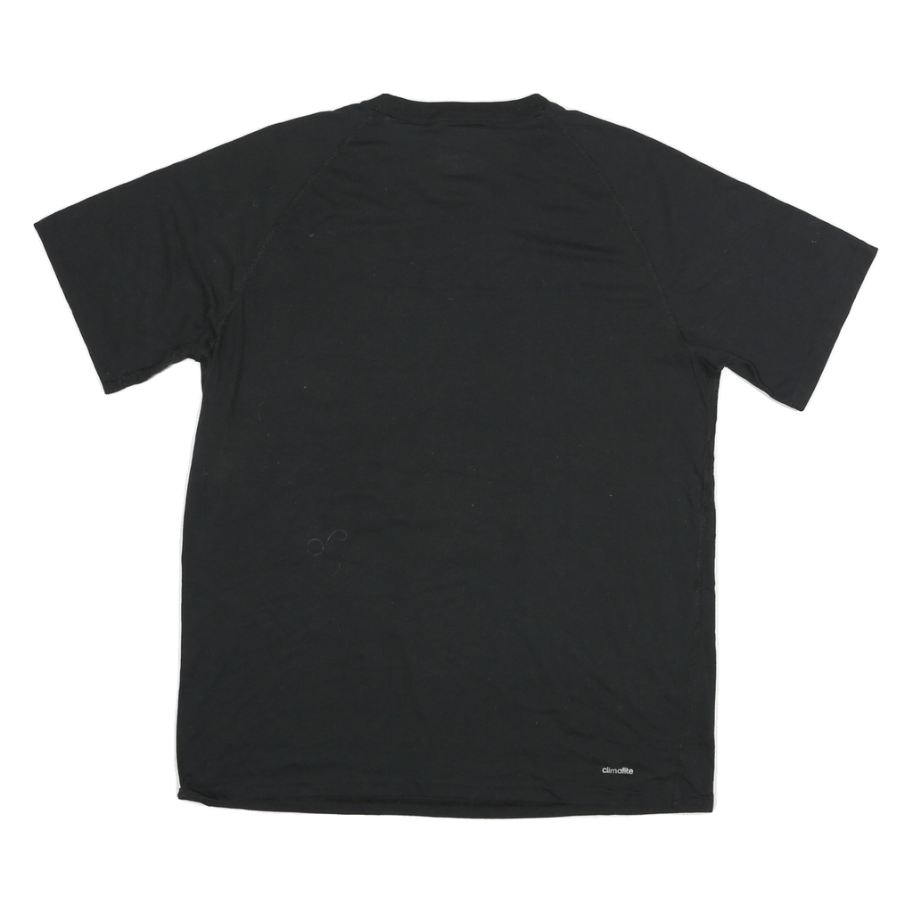 ADIDAS Mens Black Heisman Graphic T-Shirt XL Short Sleeve Crew Neck Cotton Blend