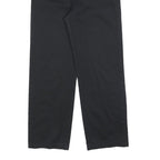 DICKIES Mens Cotton Blend Black Relaxed Straight Trousers W26 L26 Workwear