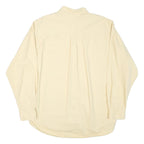 CLUB ROON Mens Beige XL Cotton Blend Shirt Button-Down Classic Long Sleeve