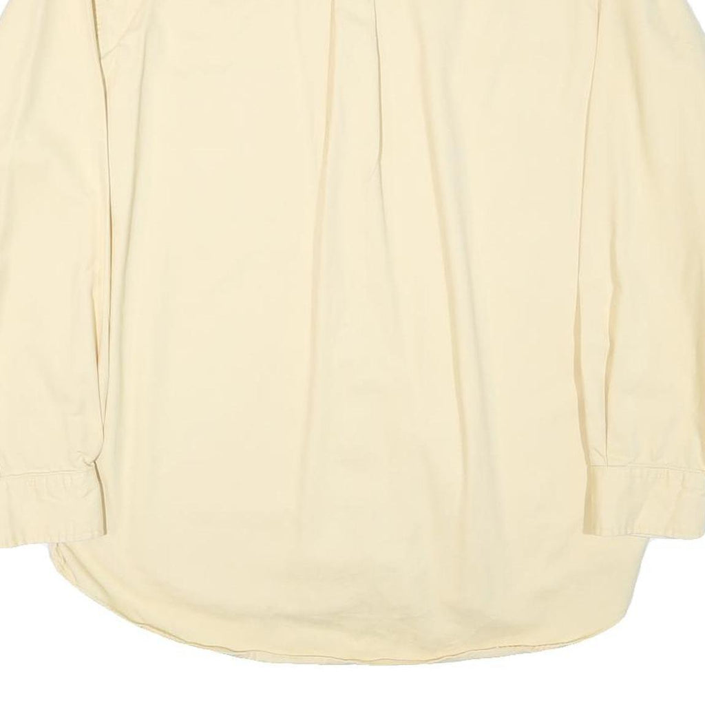 CLUB ROON Mens Beige XL Cotton Blend Shirt Button-Down Classic Long Sleeve