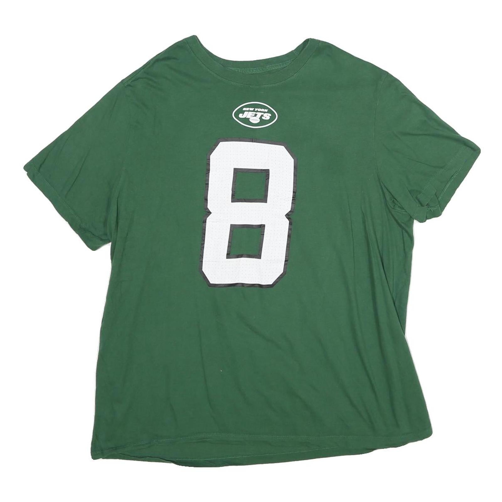 NIKE Mens Green New York Jets Rodgers Graphic T-Shirt XL Crew Neck Short Sleeve
