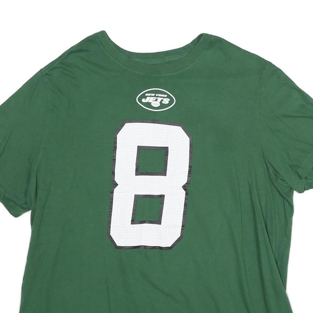 NIKE Mens Green New York Jets Rodgers Graphic T-Shirt XL Crew Neck Short Sleeve