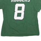 NIKE Mens Green New York Jets Rodgers Graphic T-Shirt XL Crew Neck Short Sleeve