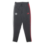 ADIDAS Mens Joggers Black & Red Regular Tapered M W28 L31 Manchester United