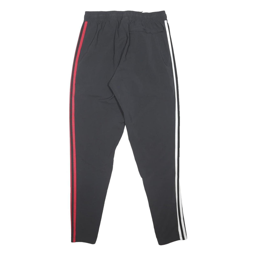 ADIDAS Mens Joggers Black & Red Regular Tapered M W28 L31 Manchester United