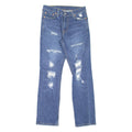 LEVI'S 511 Jeans Distressed Mens Blue Slim Straight W27 L30