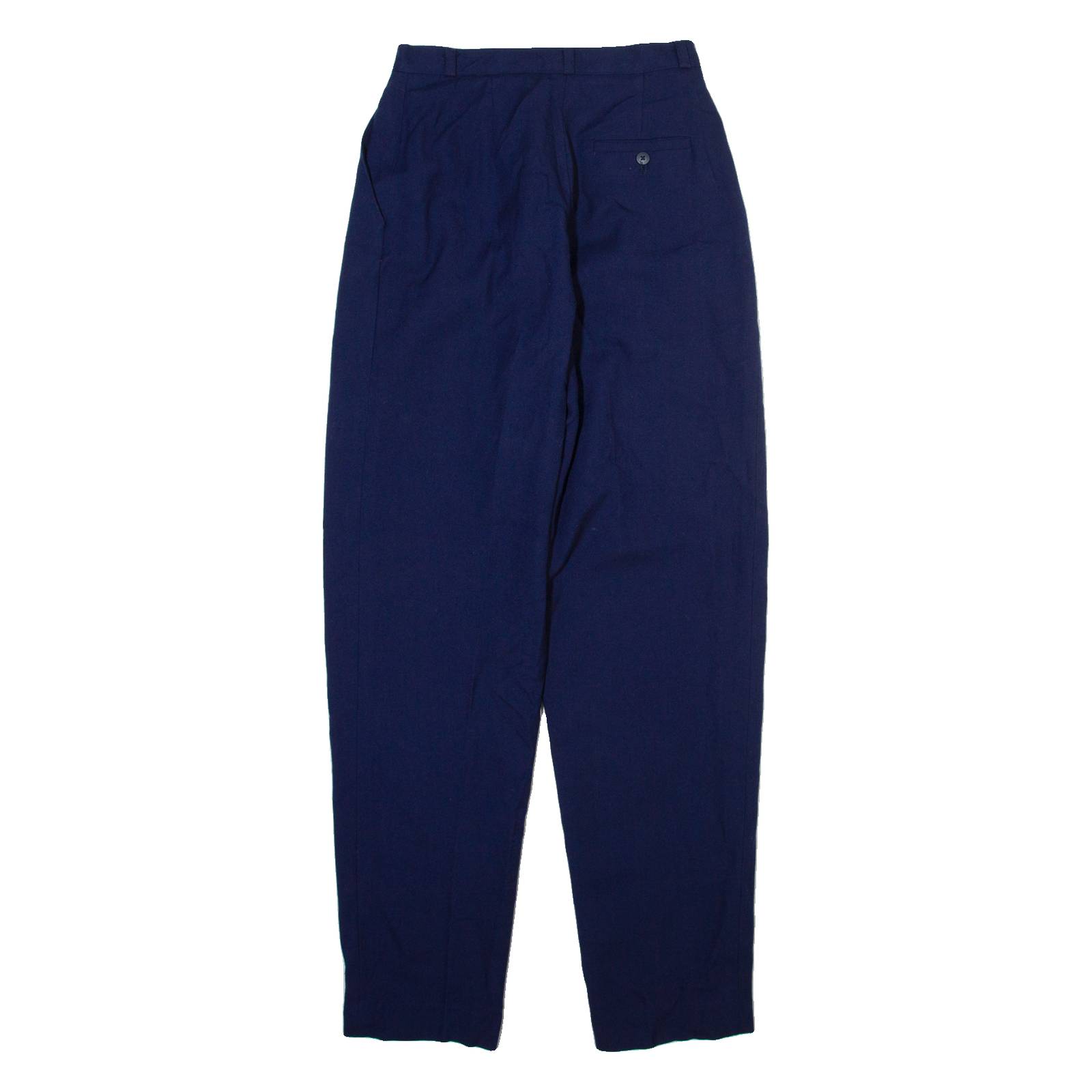 CASSIDY Womens Trousers Blue Relaxed Tapered Wool W24 L30