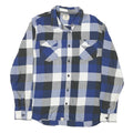VANS Mens Blue Black White Check Shirt L Cotton Blend Casual Long Sleeve