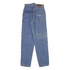 TRUSSARDI Womens Blue Regular Fit Straight Denim Medium Wash Jeans W26 L34