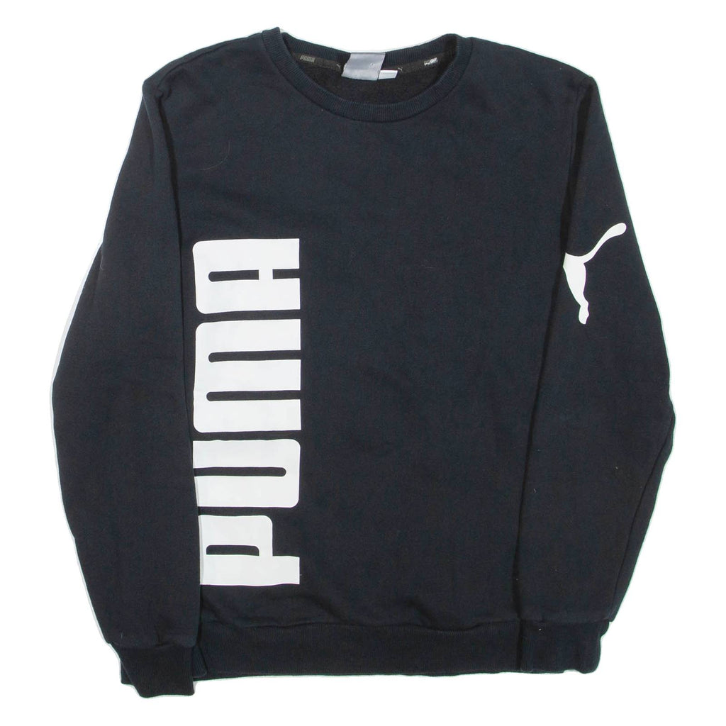 PUMA Mens Sweatshirt Black Crew Neck S
