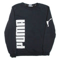 PUMA Mens Sweatshirt Black Crew Neck S