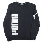 PUMA Mens Sweatshirt Black Crew Neck S