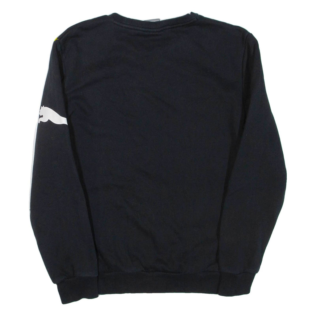 PUMA Mens Sweatshirt Black Crew Neck S