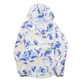 HELLY HANSEN Womens White Blue Colourblock Hooded Jacket S Polyester Button